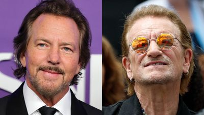 Watch Pearl Jam's Eddie Vedder and U2 frontman Bono perform at the funeral of Irish singer-songwriter Glen Hansard: "Everyone who met him, they just remember the day they met him."