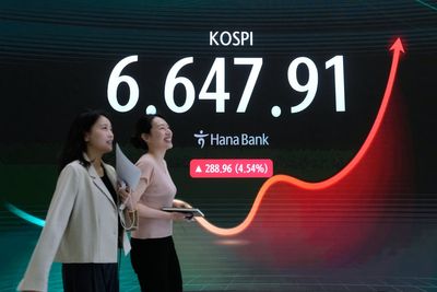 Oil prices ease and Asian shares gain on hopes for Mideast deal, as companies report strong profits