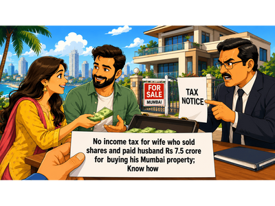 Wife paid husband Rs 7.5 crore after selling her shares and bought his Mumbai property, filed ITR claiming 54F tax exemption, got tax notice; she fought and won the case in ITAT Mumbai
