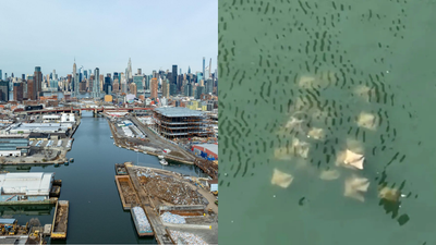 After decades of toxic pollution, a school of rays spotted in one of New York City's dirtiest waterways, raising hopes the cleanup is paying off