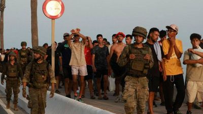 Nearly 1,000 migrant children were left stranded in Spain's Ceuta after a mass crossing from Morocco overwhelmed border authorities