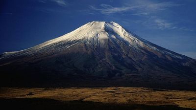 In 937, Mount Fuji’s lava swallowed fallen trees and left a narrow cave that later became revered as the mountain’s womb