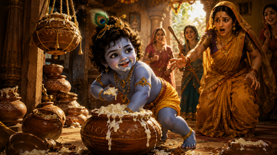 Why Krishna's Butter Theft Is Called a Divine Leela