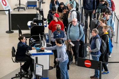 ‘They’re selling the safety of the traveling public’: TSA workers decry Trump privatization push