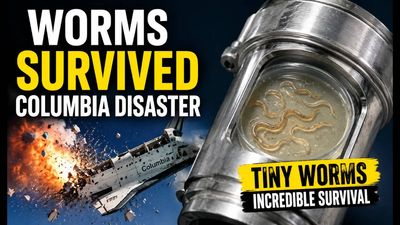 In 2003, NASA sent tiny worms aboard Space Shuttle Columbia. After the disaster, scientists discovered that an aluminium container had helped them survive the deadly impact