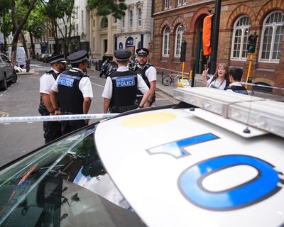 Woman arrested after four men stabbed in Covent Garden – as it happened