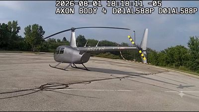 A 69-year-old Wisconsin pilot landed his helicopter in a Cabela’s parking lot for a shopping trip; deputies checked the flight and issued no citation