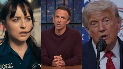 Madame Web Took Shrapnel As Seth Meyers Brought Up Trump Approval Ratings. I Didn't See It Coming