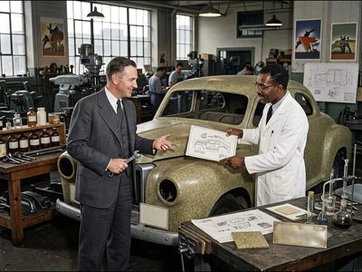 In 1941, a Black American scientist and industrialist and business magnate built a car with never-seen-before plastic made from soybean and other crops: How the soybean car became an early experiment in plant-based automobiles