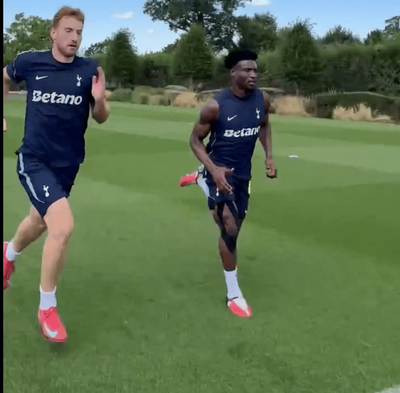 Watch: Mohammed Kudus and Dejan Kulusevski on the road to recovery as Tottenham release training footage