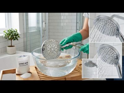 Forget baking soda and vinegar; this shower cleaning trick tackles stubborn limescale better and restores water pressure