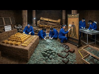 120 kg of gold, 2 million ancient coins and a rare Confucius portrait found in the tomb of a Chinese emperor who ruled for just 27 days — archaeologists uncover a 2,000-year-old fortune buried with the fallen ruler