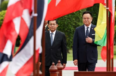 Myanmar leader in Thailand on legitimacy quest