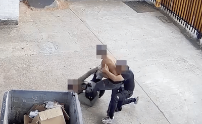 Moment hero cop takes down drugs suspect with crowbar as Met smash gangs in huge operation
