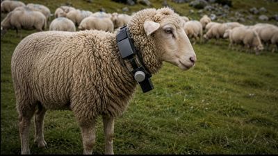 In 2012, Swiss researchers fitted sheep with heart monitors to test whether collars could detect wolf panic, trigger a repellent and text the farmer