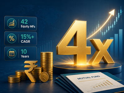42 equity mutual funds deliver over 15% CAGR in 10 years, turn lumpsum investments 4x