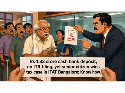 Rs 1.33 crore cash deposit, no ITR filing, yet senior citizen wins income tax case; ITAT Bangalore explains why