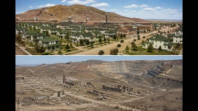 In 1915, New Mexico built a $1 million mining utopia for 4,000 residents; six years later, it was empty, and the copper mine eventually swallowed the town