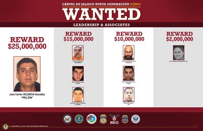 U.S. Raises Reward to $25 Million for CJNG Leader Juan Carlos Valencia, El Mencho's Stepson, Matching Historic Bounties for Maduro and Bin Laden