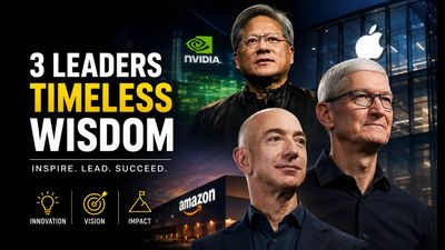 Top Quote of the Day by Jensen Huang, Tim Cook and Jeff Bezos: What do the world's most influential business leaders understand about lasting success? Timeless life lessons on leadership, innovation, discipline, resilience, decision-making, long-term thinking, personal growth, and ambition
