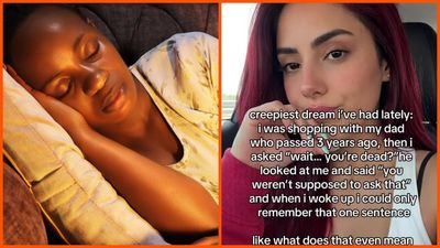 Woman meets her father who died 3 years ago in a dream. Then he allegedly gives her a chilling warning: ‘you weren’t supposed to ask that’