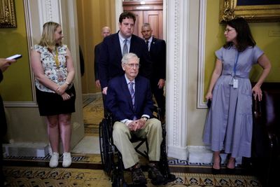 Mitch McConnell announces discharge from rehabilitation center