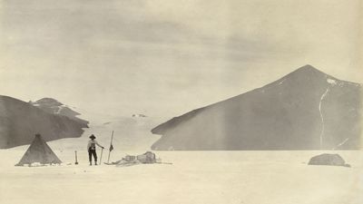These nearly 125-year-old photographs are made of glass. They still survived 960 miles in Antarctica