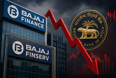 Bajaj Finance, Bajaj Finserv shares fall up to 5% on RBI's new proposal for NBFCs