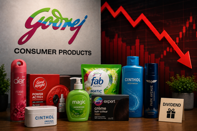 Godrej Consumer shares slide 4% after Q1 margin falls amid commodity inflation; Rs 5/share dividend declared