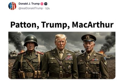 A Hint at Trump 2028? Trump Posts AI Images as General After Saying His Time in Office 'Could Be a Long Time'