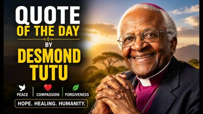 Quote of the day by Desmond Tutu: "Forgiving is not forgetting; it's remembering and choosing not to..." — Life lessons from an inspiring quote by the Nobel Peace prize-winning South African archbishop on forgiveness, healing, resilience, relationships, compassion, new beginnings, and why letting go can break the cycle of pain
