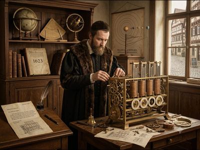 In 1623, a German astronomer invented the earliest known mechanical calculating machine revealed centuries later in two unknown letters written to Johannes Kepler: How Wilhelm Schickard developed 'calculating clock'?