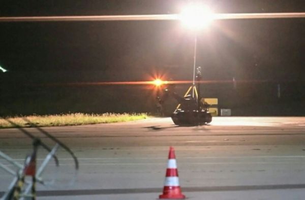 Germany holds security meeting over explosive drone amid Russia protest
