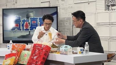挑戰台北新竹「雙安」 莊競程合體沈伯洋大啖新竹米粉