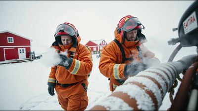 Antarctica is covered in ice, yet its dry desert climate makes fire so dangerous that the US maintains a full-time professional fire department