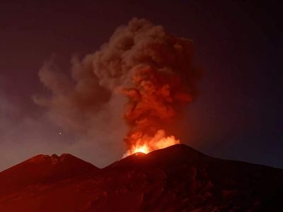 Mount Etna erupts, forcing Catania airport on Sicily to suspend arrivals due to volcanic ash