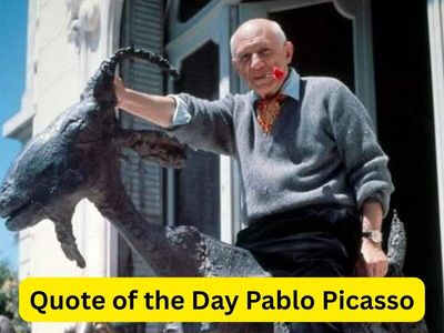 Quote of the day by Pablo Picasso: “The meaning of life is to find your gift. The purpose of life is..." — Guernica masterwork’s powerful reminder to discover your talent, embrace your purpose and use your gifts to make a difference