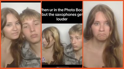 ‘This man just touched me’: Couple’s plan to take cute pictures in photobooth ruined after stranger reaches inside and grabs the woman