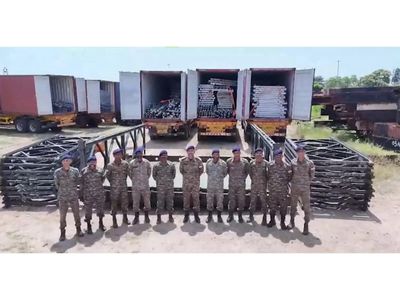India hands over another consignment of Bailey bridges to Sri Lanka