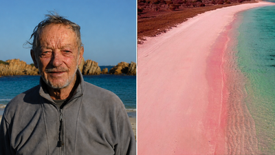 In 1989, an Italian teacher’s broken boat led him to a Mediterranean island; he stayed mostly alone for 32 years, guarding its rare pink-sand beach