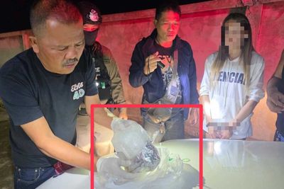 Benz driver caught with 'ice' under the bonnet
