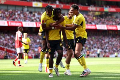 Arsenal 2-3 Borussia Dortmund: Bruno Guimaraes watches on as Gunners lose Emirates Cup