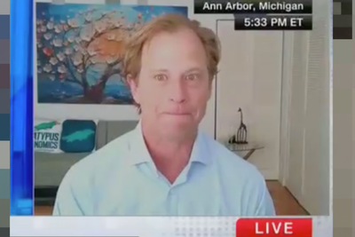 CNN guest suffers on-air disaster but chokes his way through interview