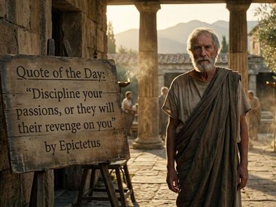 Quote of the Day: “Discipline your passions, or they will take their revenge on you” by Epictetus