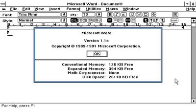 x64 port of Microsoft Word for Windows 1.1a arrives — you can now run this seminal 1990 word processor natively in Windows 11