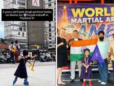 Meet Fateh Singh Gill: 5-year-old Punjab boy who became a world martial arts champion performing traditional Sikh martial art