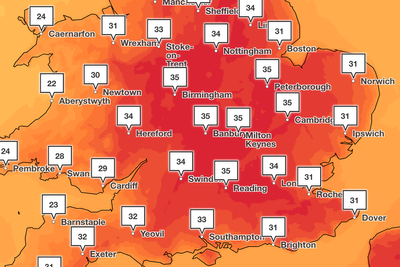 Mapped: UK to be hotter than Athens as fifth heatwave will bring 37C temperatures