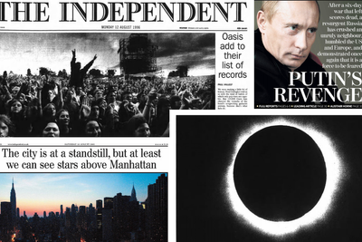 This Week in History: A total eclipse, Britpop and ‘Putin’s revenge’