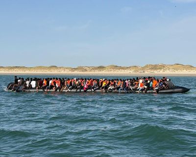 Record 230 people cross Channel to UK as smugglers turn to ‘mega-dinghies’