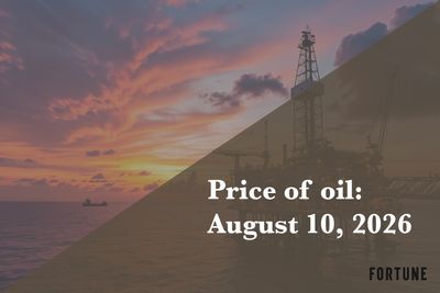 Current price of oil as of August 10, 2026